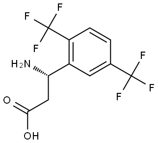 (3S)-3-AMINO-3-[2,5-BIS(TRIFLUOROMETHYL)PHENYL]PROPANOIC ACID Structure