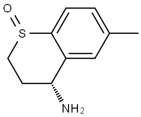 (4R)-4-amino-6-methylthiochromane 1-oxide Structure