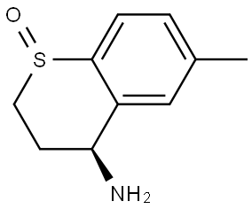 (4S)-4-amino-6-methylthiochromane 1-oxide Structure