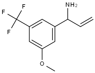 1-[3-METHOXY-5-(TRIFLUOROMETHYL)PHENYL]PROP-2-EN-1-AMINE Structure