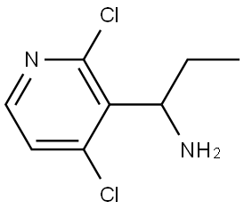 1-(2,4-DICHLOROPYRIDIN-3-YL)PROPAN-1-AMINE Structure