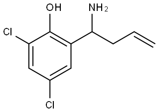 2-(1-AMINOBUT-3-EN-1-YL)-4,6-DICHLOROPHENOL Structure