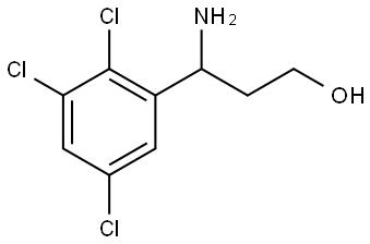 3-AMINO-3-(2,3,5-TRICHLOROPHENYL)PROPAN-1-OL 구조식 이미지