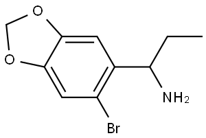 1-(6-BROMO-2H-1,3-BENZODIOXOL-5-YL)PROPAN-1-AMINE Structure