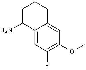 7-Fluoro-1,2,3,4-tetrahydro-6-methoxy-1-naphthalenamine Structure