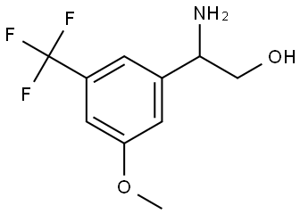 2-AMINO-2-[3-METHOXY-5-(TRIFLUOROMETHYL)PHENYL]ETHANOL Structure