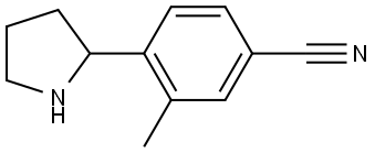 3-METHYL-4-(PYRROLIDIN-2-YL)BENZONITRILE Structure