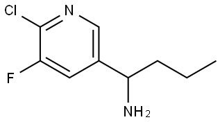 1-(6-CHLORO-5-FLUOROPYRIDIN-3-YL)BUTAN-1-AMINE Structure