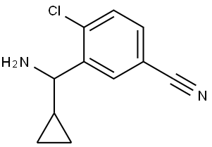 3-[AMINO(CYCLOPROPYL)METHYL]-4-CHLOROBENZONITRILE Structure