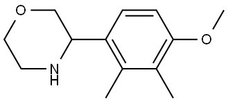 3-(4-METHOXY-2,3-DIMETHYLPHENYL)MORPHOLINE Structure