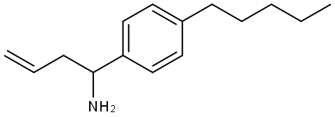 1-(4-pentylphenyl)but-3-en-1-amine Structure