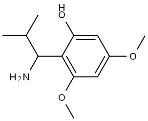 2-(1-Amino-2-methylpropyl)-3,5-dimethoxyphenol Structure