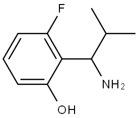 2-(1-AMINO-2-METHYLPROPYL)-3-FLUOROPHENOL Structure