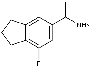 1-(7-fluoro-2,3-dihydro-1H-inden-5-yl)ethan-1-amine Structure