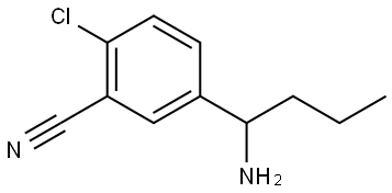 5-(1-AMINOBUTYL)-2-CHLOROBENZONITRILE Structure