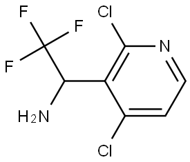 1-(2,4-DICHLOROPYRIDIN-3-YL)-2,2,2-TRIFLUOROETHANAMINE Structure