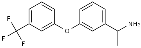 1-(3-[3-(TRIFLUOROMETHYL)PHENOXY]PHENYL)ETHAN-1-AMINE Structure