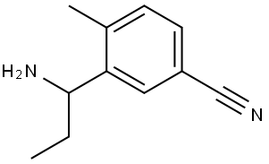 3-(1-AMINOPROPYL)-4-METHYLBENZONITRILE Structure