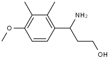 3-AMINO-3-(4-METHOXY-2,3-DIMETHYLPHENYL)PROPAN-1-OL 구조식 이미지