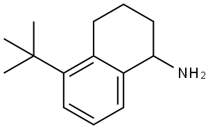 1-Naphthalenamine, 5-(1,1-dimethylethyl)-1,2,3,4-tetrahydro- Structure