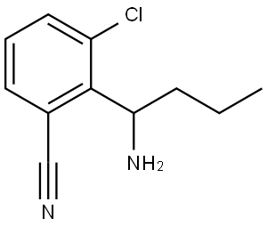 2-(1-AMINOBUTYL)-3-CHLOROBENZONITRILE Structure