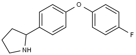 2-[4-(4-FLUOROPHENOXY)PHENYL]PYRROLIDINE Structure