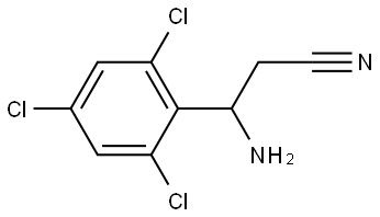 3-AMINO-3-(2,4,6-TRICHLOROPHENYL)PROPANENITRILE Structure