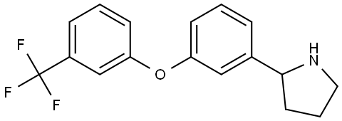 2-[3-[3-(Trifluoromethyl)phenoxy]phenyl]pyrrolidine Structure