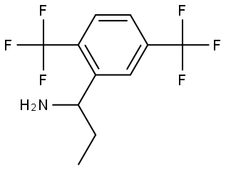 1-[2,5-BIS(TRIFLUOROMETHYL)PHENYL]PROPAN-1-AMINE Structure