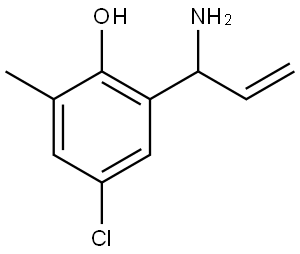 2-(1-AMINOPROP-2-EN-1-YL)-4-CHLORO-6-METHYLPHENOL Structure