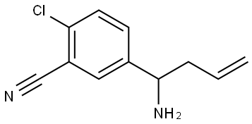 5-(1-AMINOBUT-3-EN-1-YL)-2-CHLOROBENZONITRILE Structure