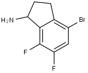 4-BROMO-6,7-DIFLUORO-2,3-DIHYDRO-1H-INDEN-1-AMINE Structure