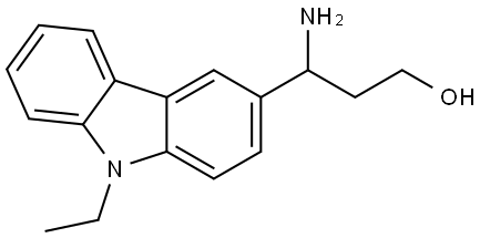 3-AMINO-3-(9-ETHYL-9H-CARBAZOL-3-YL)PROPAN-1-OL 구조식 이미지