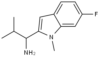 1-(6-fluoro-1-methyl-1H-indol-2-yl)-2-methylpropan-1-amine Structure