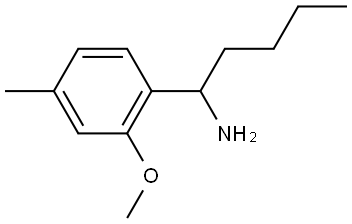 1-(2-METHOXY-4-METHYLPHENYL)PENTAN-1-AMINE Structure