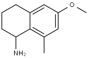 6-METHOXY-8-METHYL-1,2,3,4-TETRAHYDRONAPHTHALEN-1-AMINE Structure