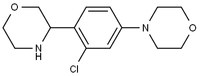 4-[3-CHLORO-4-(MORPHOLIN-3-YL)PHENYL]MORPHOLINE Structure