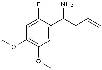 1-(2-FLUORO-4,5-DIMETHOXYPHENYL)BUT-3-EN-1-AMINE Structure