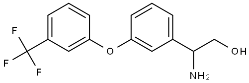 β-Amino-3-[3-(trifluoromethyl)phenoxy]benzeneethanol Structure