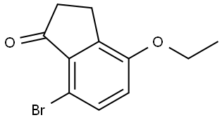 7-BROMO-4-ETHOXY-2,3-DIHYDRO-1H-INDEN-1-ONE Structure