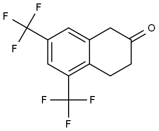 5,7-bis(trifluoromethyl)-1,2,3,4-tetrahydronaphthalen-2-one Structure