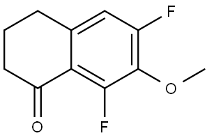 6,8-DIFLUORO-7-METHOXY-1,2,3,4-TETRAHYDRONAPHTHALEN-1-ONE Structure