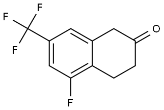 5-FLUORO-7-(TRIFLUOROMETHYL)-1,3,4-TRIHYDRONAPHTHALEN-2-ONE Structure