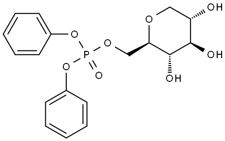 D-Glucitol, 1,5-anhydro-, 6-(diphenyl phosphate) Structure