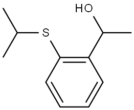 α-Methyl-2-[(1-methylethyl)thio]benzenemethanol Structure