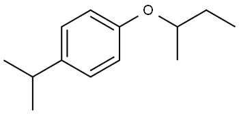 1-(1-Methylethyl)-4-(1-methylpropoxy)benzene Structure