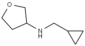 N-(cyclopropylmethyl)tetrahydrofuran-3-amine 구조식 이미지