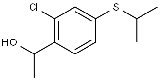 2-Chloro-α-methyl-4-[(1-methylethyl)thio]benzenemethanol Structure