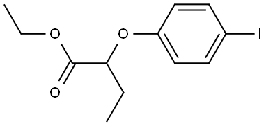 Ethyl 2-(4-iodophenoxy)butanoate Structure