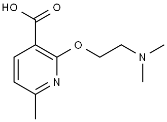 2-[2-(Dimethylamino)ethoxy]-6-methyl-3-pyridinecarboxylic acid Structure